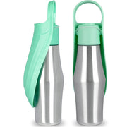 Stylish Soft Silicone Leaf Design Portable Dog Water Bottle
