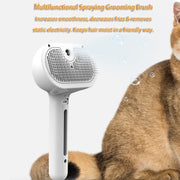 Self Cleaning pet comb with Built-in Mist Humidifier