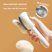 Cat Spray Comb Stainless Steel Pet One-click Hair Removal Brush