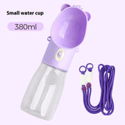 2 In 1 Portable Leak-proof Dog Water Bottle For Small Big Dogs Cats