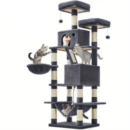 Creative Multi-layer Scratch Column Integrated Cat Climbing Tree