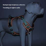 Reflective Safety Harness with Handheld Rope for Dogs