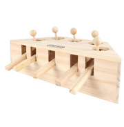 Interactive Wooden Toy for Cats, Kittens, and Hamsters - Fun with Holes!