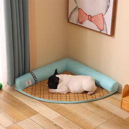 Triangular Summer Cooling Pet Bed for Cats and Dogs