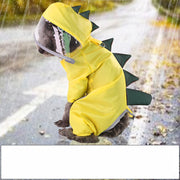 Transparent Dinosaur Raincoat for Dogs - Stylish Four-Legged Waterproof Wear