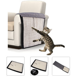 Cat Scratching Protection Mat - Durable Sisal Pad for Furniture Defense