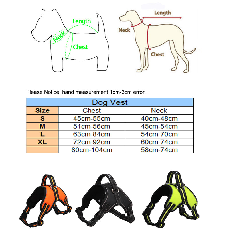 Dog Harness Breathable Safe Reflective Pets Dog Vest