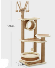 Natural Wooden Cat Litter Tree