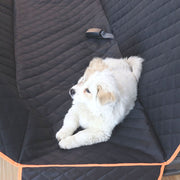 Durable Waterproof Dog Car Seat Cover with Zipper and Storage Pocket - Pet Travel Hammock and Cushion Protector