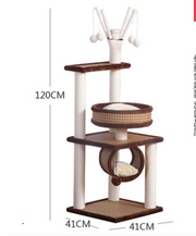 Natural Wooden Cat Litter Tree