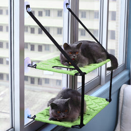 Window-Mounted Cat Hammock - Cozy Perch Bed for Indoor Felines