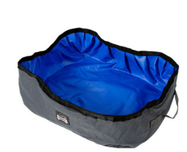 Foldable and portable litter box for cat