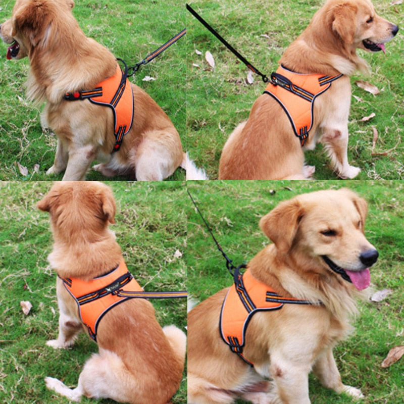 Dog Harness Breathable Safe Reflective Pets Dog Vest