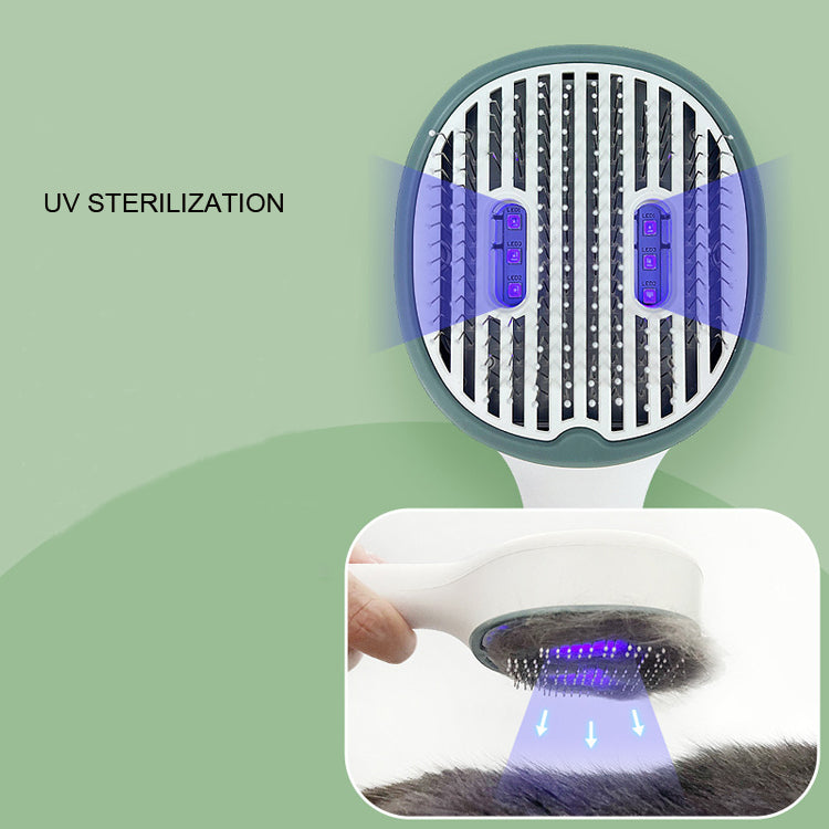 Pet UV Sterilization Comb USB Rechargeable Cat And Dog Comb