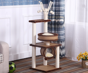 Natural Wooden Cat Litter Tree