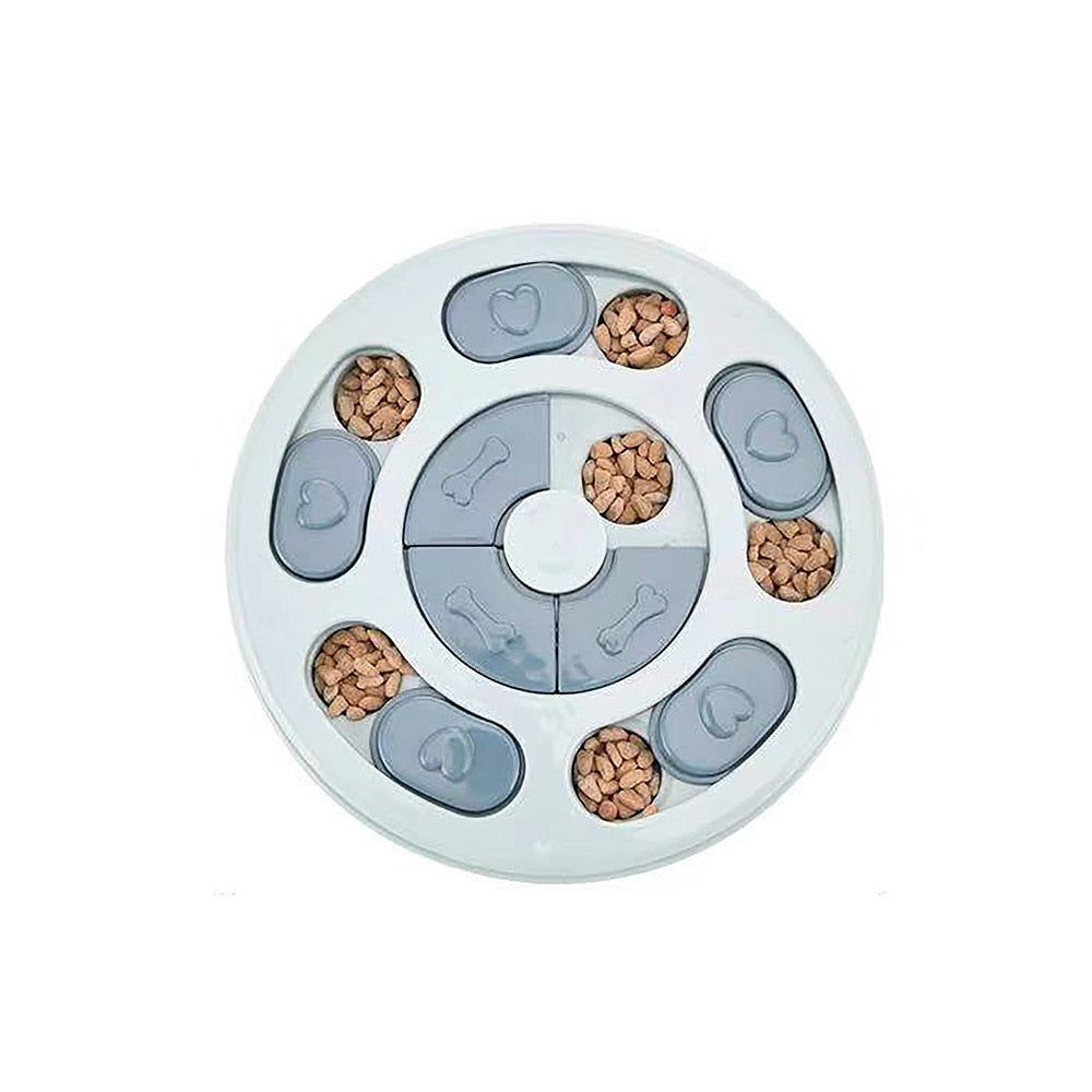 Dog Puzzle Toy to Increase IQ Interactive Slow Dispensing Feeding Pet Dog Training Game