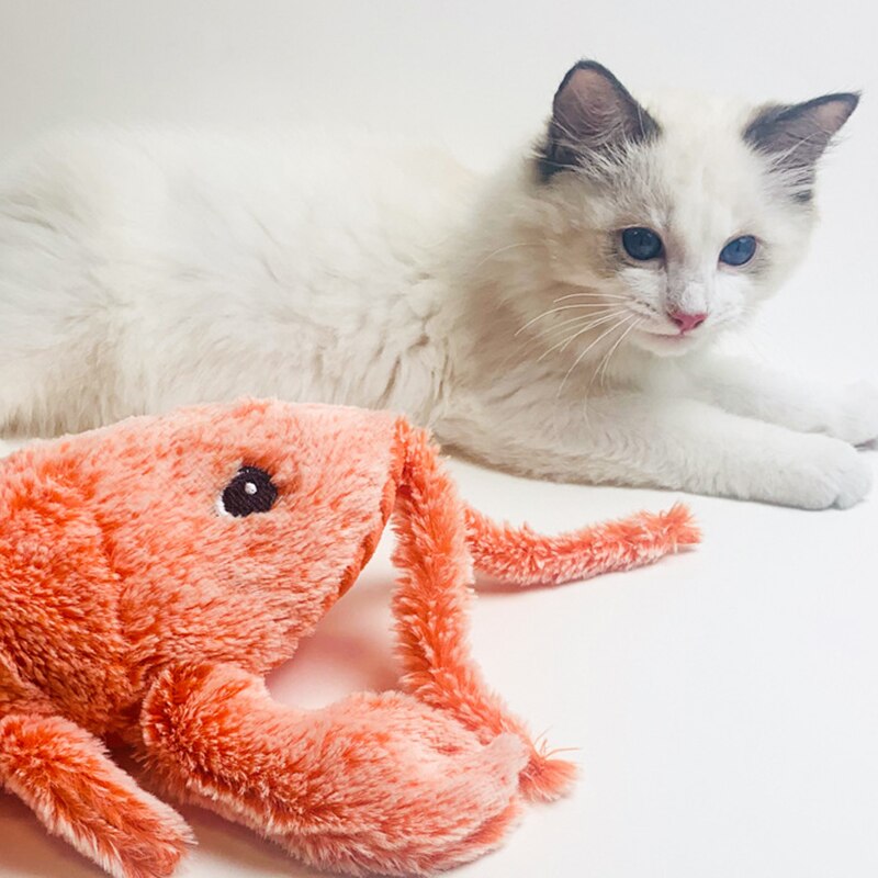USB Pet Cat Toys Floppy Lobster Interactive Cat Toy