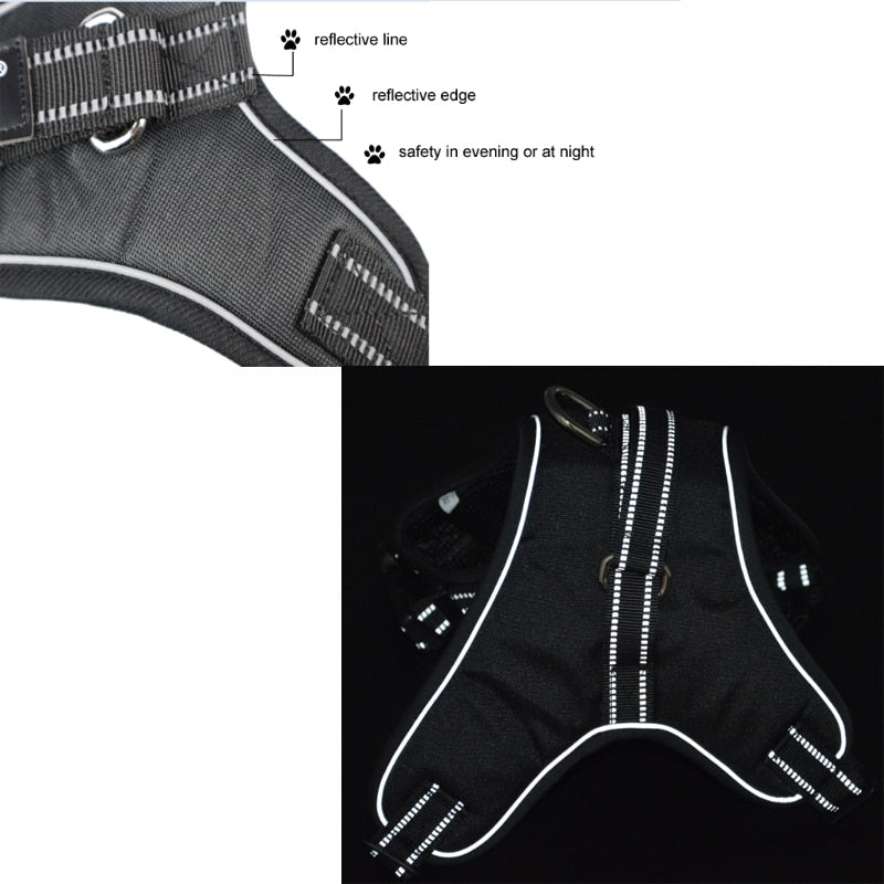 Dog Harness Breathable Safe Reflective Pets Dog Vest