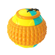 Interactive Retractable Dog Chew Ball with Molar Features for Training and Play