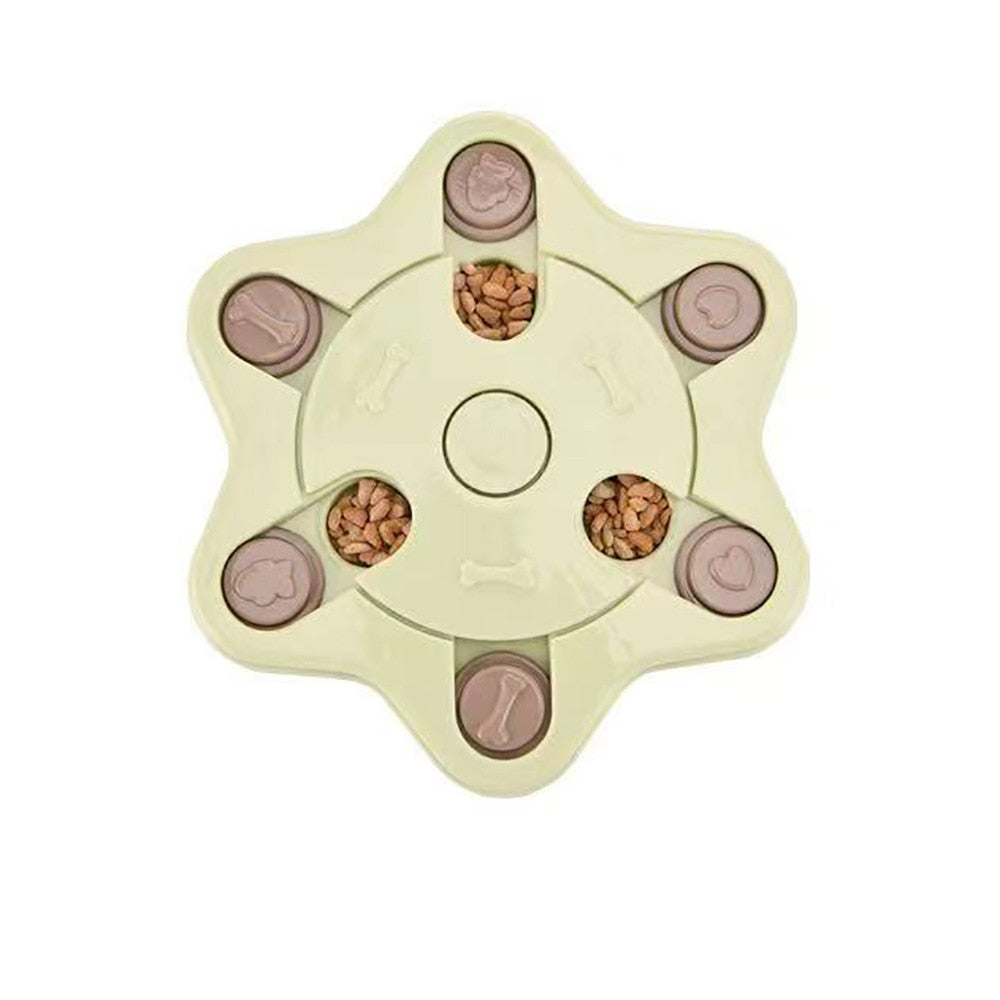 Dog Puzzle Toy to Increase IQ Interactive Slow Dispensing Feeding Pet Dog Training Game