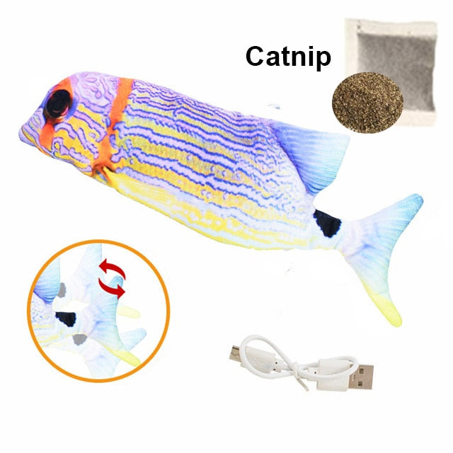 Fish Simulation Catnip Cat Interactive chew Toy