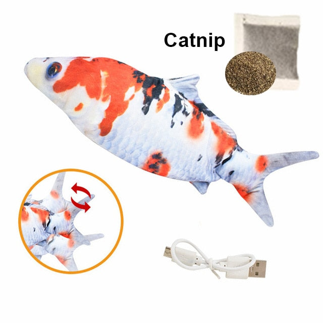 Fish Simulation Catnip Cat Interactive chew Toy