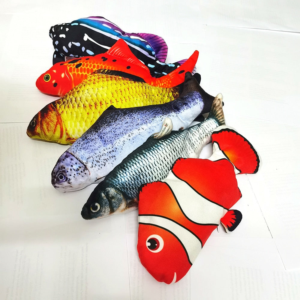Fish Simulation Catnip Cat Interactive chew Toy