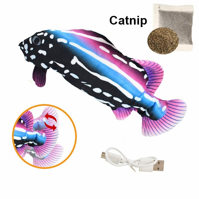 Fish Simulation Catnip Cat Interactive chew Toy