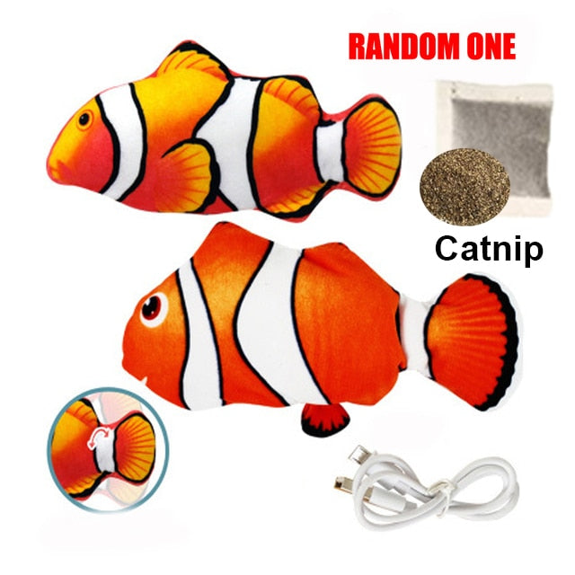 Fish Simulation Catnip Cat Interactive chew Toy