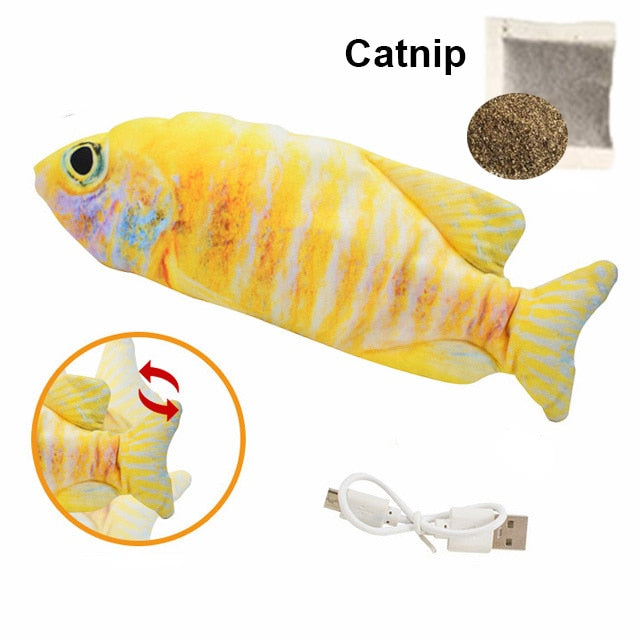 Fish Simulation Catnip Cat Interactive chew Toy