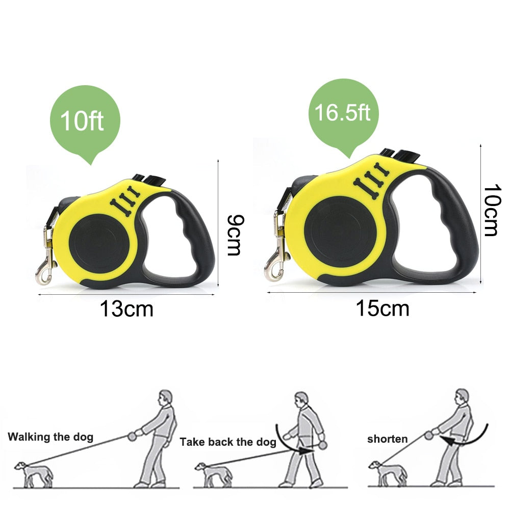 Durable Dog Leash Automatic Retractable Nylon Dog Cat Lead