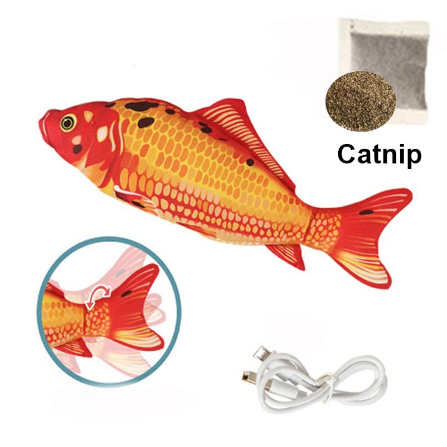 Fish Simulation Catnip Cat Interactive chew Toy