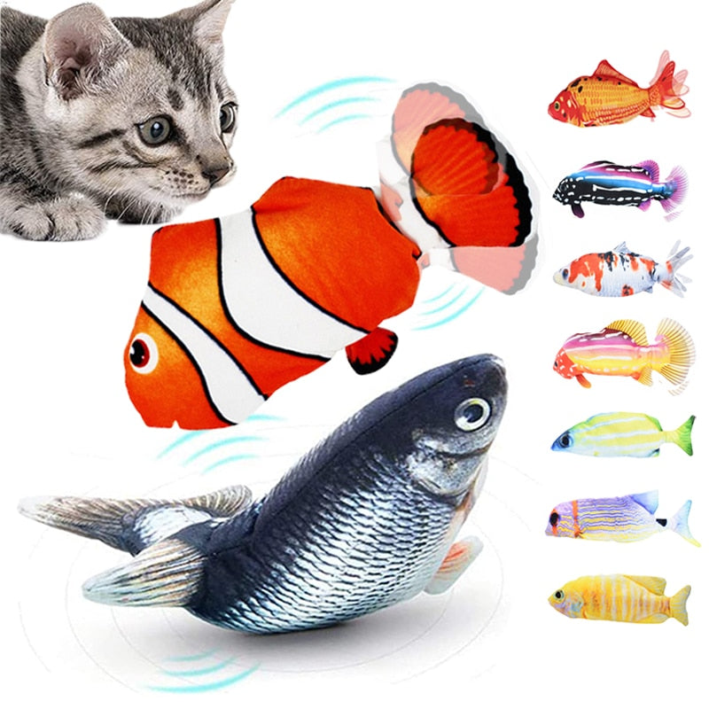 Fish Simulation Catnip Cat Interactive chew Toy