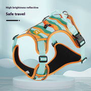 Reflective Safety Harness with Handheld Rope for Dogs