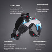 Breathable Anti-Punching Harness for Medium to Large Dogs - Chest & Back Traction