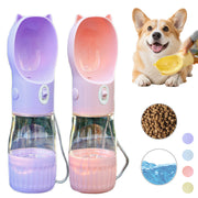 2 In 1 Portable Leak-proof Dog Water Bottle For Small Big Dogs Cats