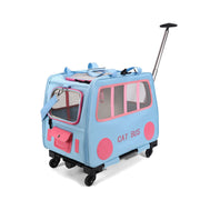 Pet Trolley Luggage Portable Foldable Can Hold Two Cats