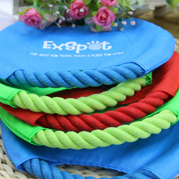 Dog-Friendly Flying Frisbee Rope Toy