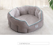 Cozy Round Cat Bed with Removable Cushion