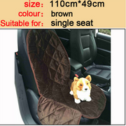 Durable Waterproof Dog Car Seat Cover with Zipper and Storage Pocket - Pet Travel Hammock and Cushion Protector