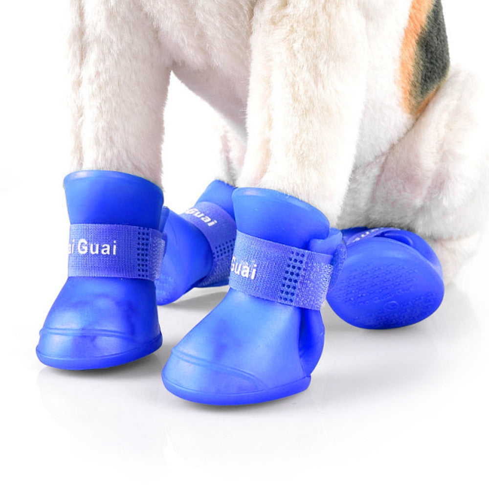 2 Pair Lightweight Pet Foot Shoes Anti-skid Rain Boot Dog Product