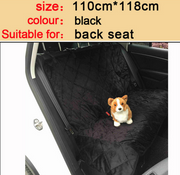Durable Waterproof Dog Car Seat Cover with Zipper and Storage Pocket - Pet Travel Hammock and Cushion Protector