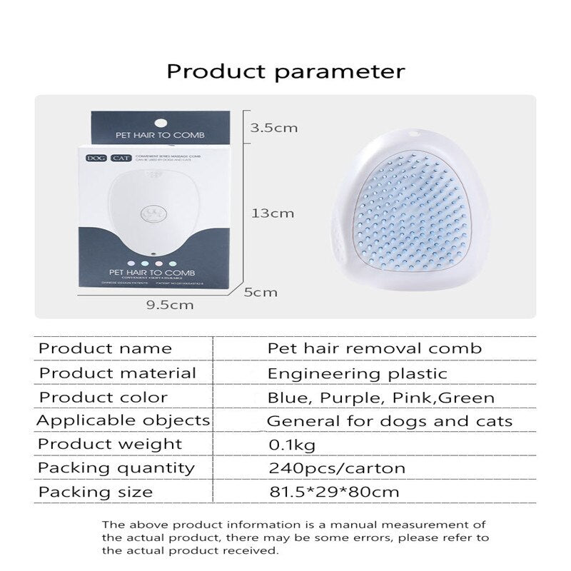 One-click Hair Removal Pet Cleaning Brush