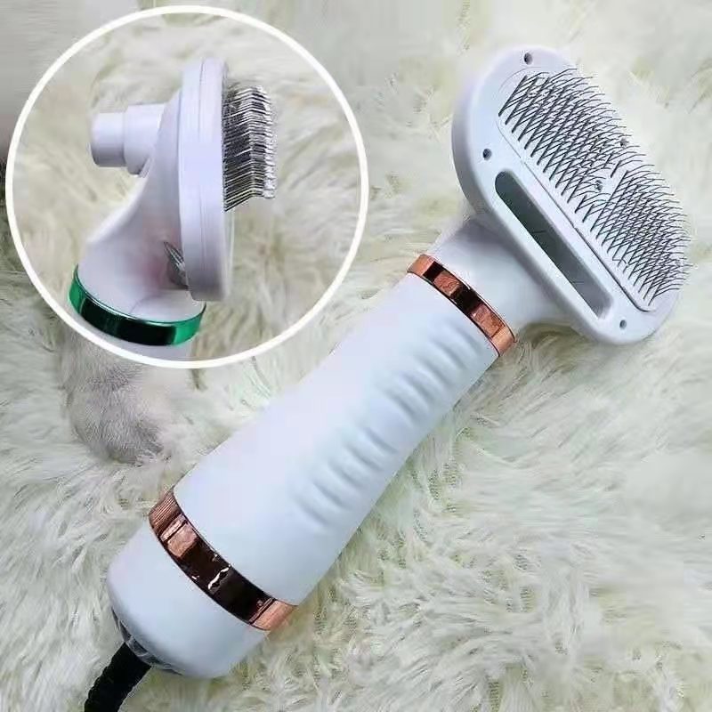 Two-In-One Pet Hot Air Comb Pet Hair Dryer Blowing Hair Cleaning Cat And Dog Pet Hair Comb Pet Brush Comb