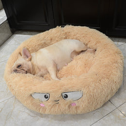 Cozy Donut-Shaped Dog Bed