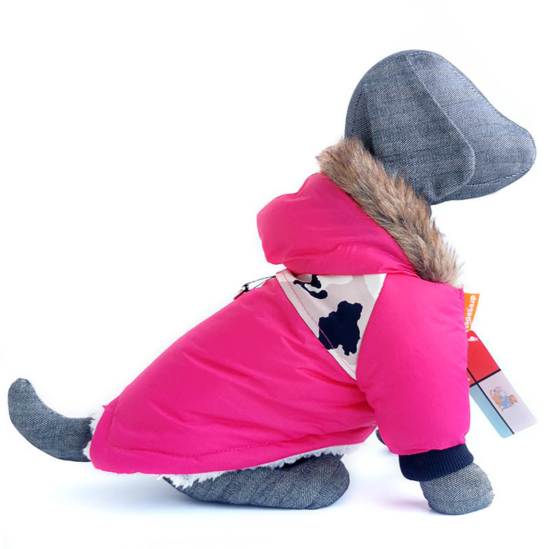 Dog Autumn And Winter Clothes Pet Vest Hoodie