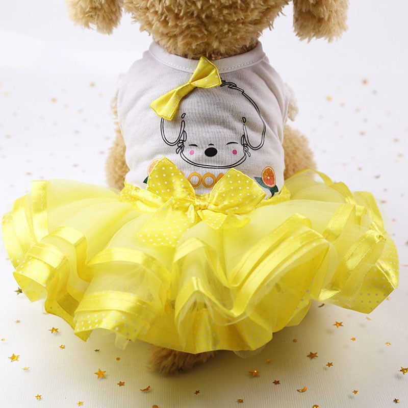 Dog Clothes Pet Dog Tutu Dress Puppy Dog Princess Dresses