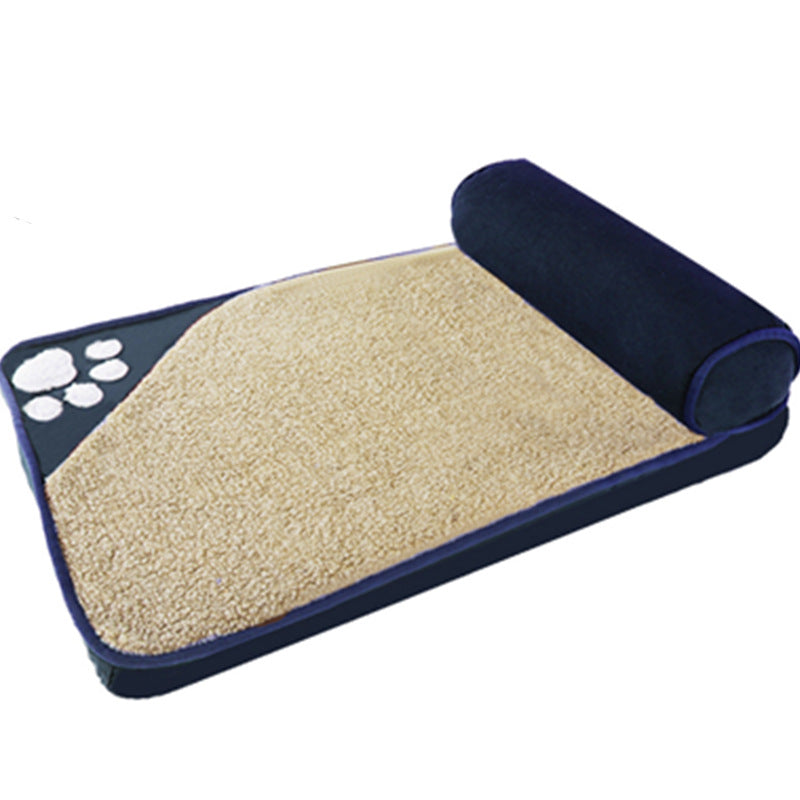 Dog Kennel Pet Bed With Pillow Bed