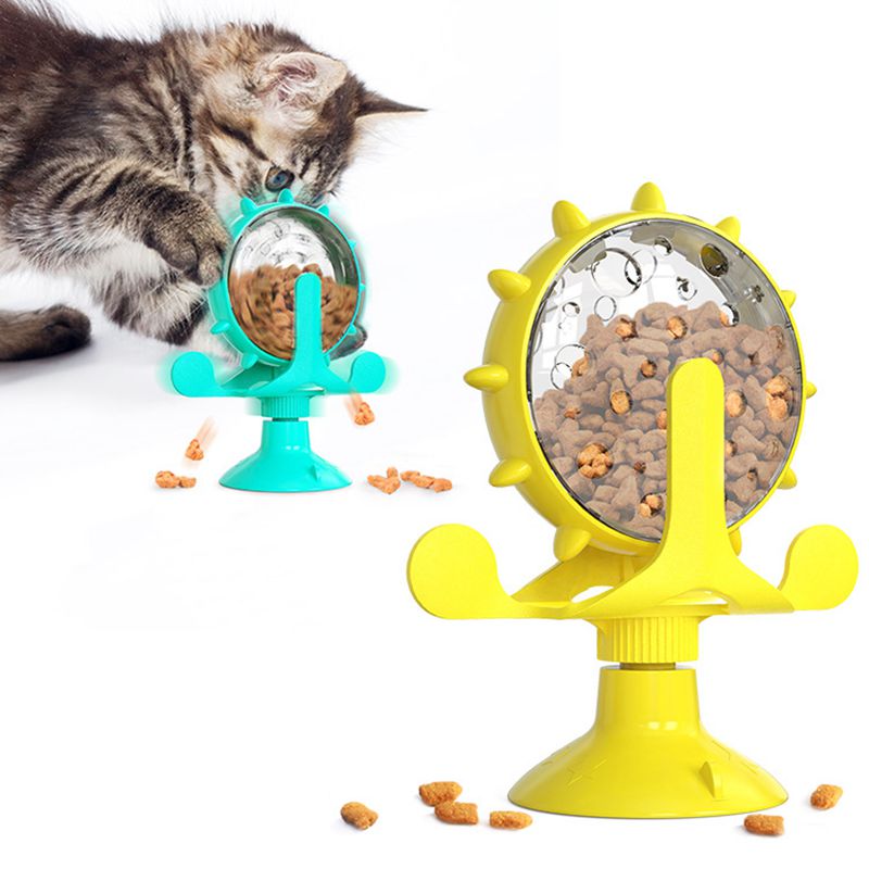 Funny Cat Turntable Toy Pet Windmill
