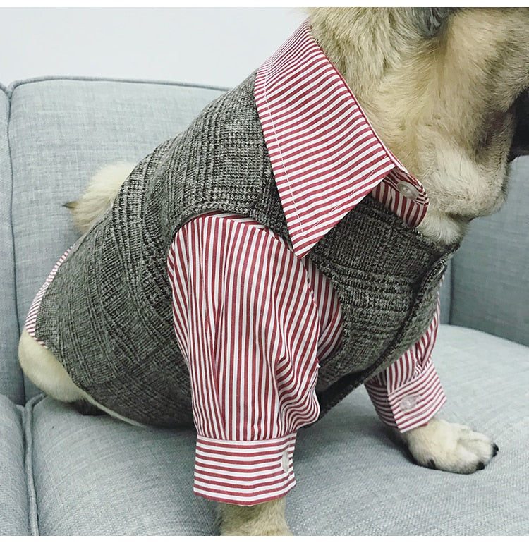 Dog Cat Clothes Wedding Party Suit
